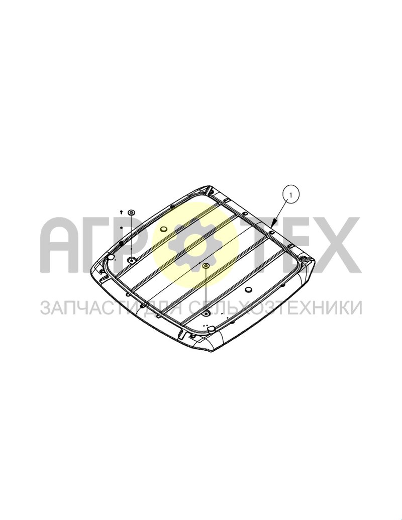 Чертеж Крыша кабины (SX016748)